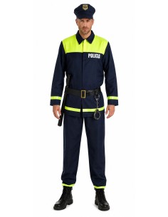 Déguisement Policier Taille L - de haute qualité, idéal pour le carnaval, les fêtes à thème et les événements spéciaux 2